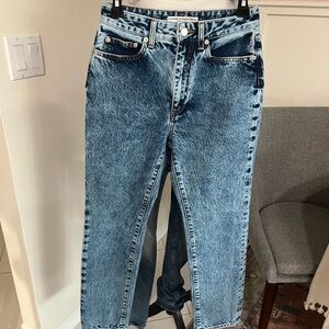 Alessandra Rich Women’s Button High Rise Skinny Leg Jeans Size 27 Italy Made